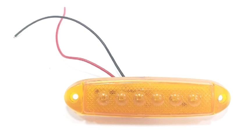 24V PARMAK LAMBA 6-LEDLİ SARI (98*24 MM) 