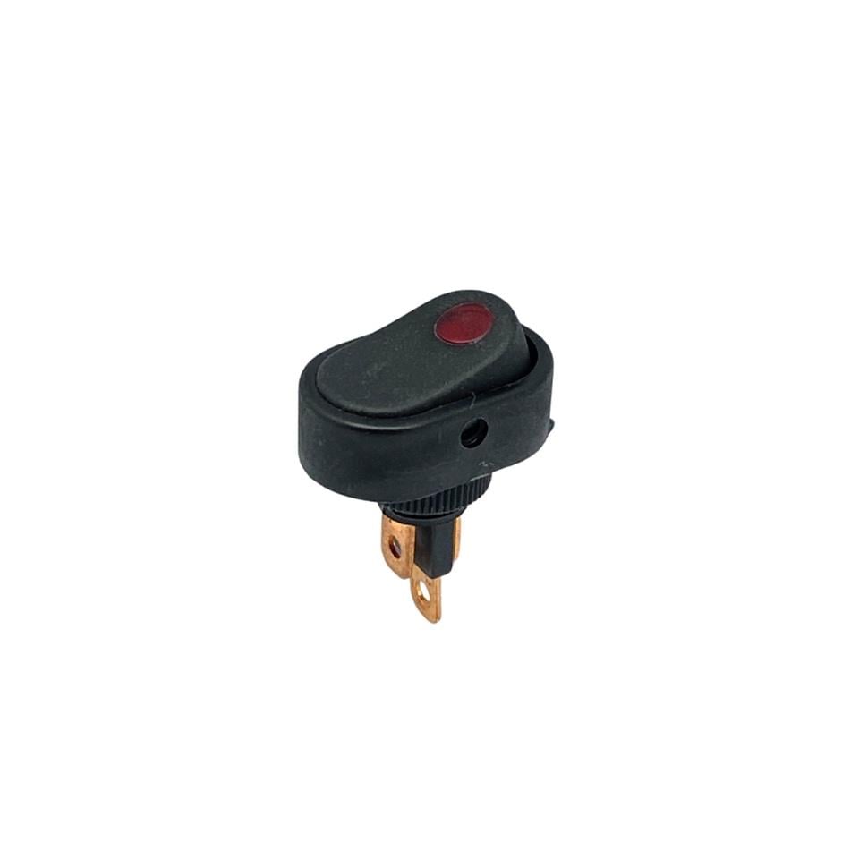 TUŞLU ANAHTAR VİDALI OVAL IŞIKLI (20A 12V DC)