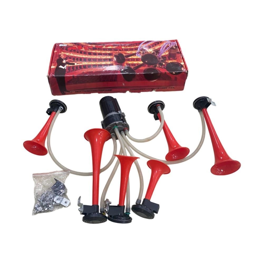 ALPEX 12V HAVALI KORNA MELODİLİ (6 BORULU) KOMPRESÖRLÜ