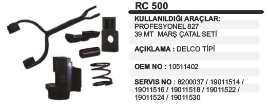 MARŞ ÇATALI DELCO TİPİ+DESTEK TAKOZU+AYAR PLASTİĞİ (SET) 39MT