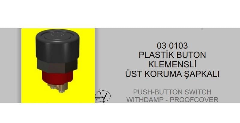 BUTON (VİDALI) (LASTİKLİ) (22 MM) SİYAH