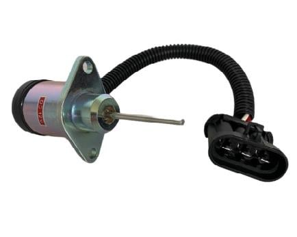 12V STOP SELENOİDİ KULAKLI (UZUN PİMLİ 45 MM)