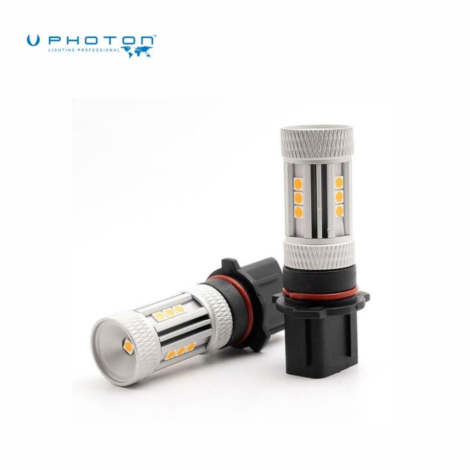 PHOTON 12V GÜNDÜZ SÜRÜŞ AMPULÜ (12+1 LEDLİ) SOKETLİ SARI P13W