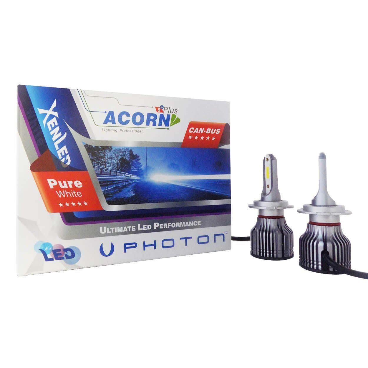 PHOTON 12V-24V H7 DOB LED XENON FAR AMPUL SETİ 6000K 7000 LÜMEN