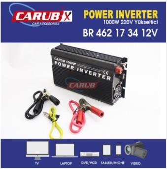 CARUB 12V DC > 220V AC İNVERTER 1000W (MODİFİYE) (MAŞALI)