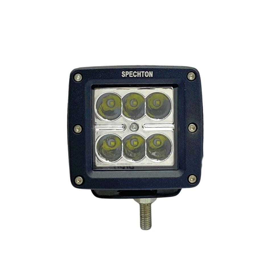 9V-30V ÇALIŞMA LAMBASI OFF-ROAD KARE 18W (6 LEDLİ) (82*75 MM)