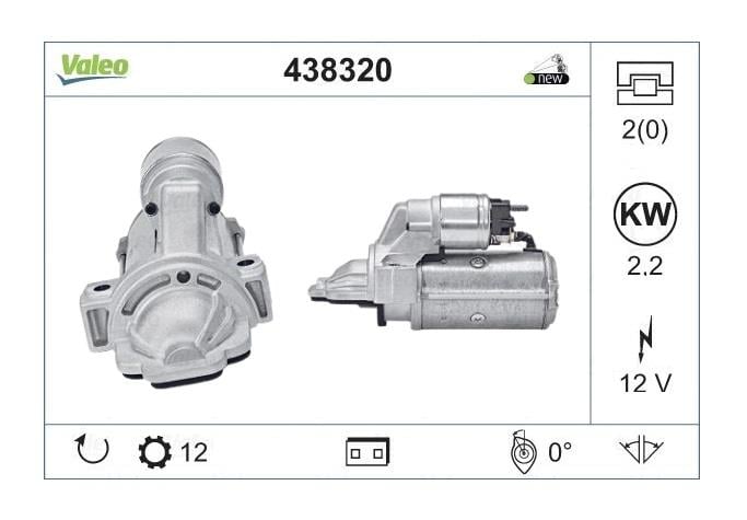 VALEO 12V MARŞ MOTORU 12 DİŞ 2.2 KW JUMPER-DUCATO-TRANSİT V347-BOXER 2008 >