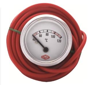 HARARET SAATİ CİVALI 2 MT (40°C-120°C) (İKAZSIZ) (52 MM)