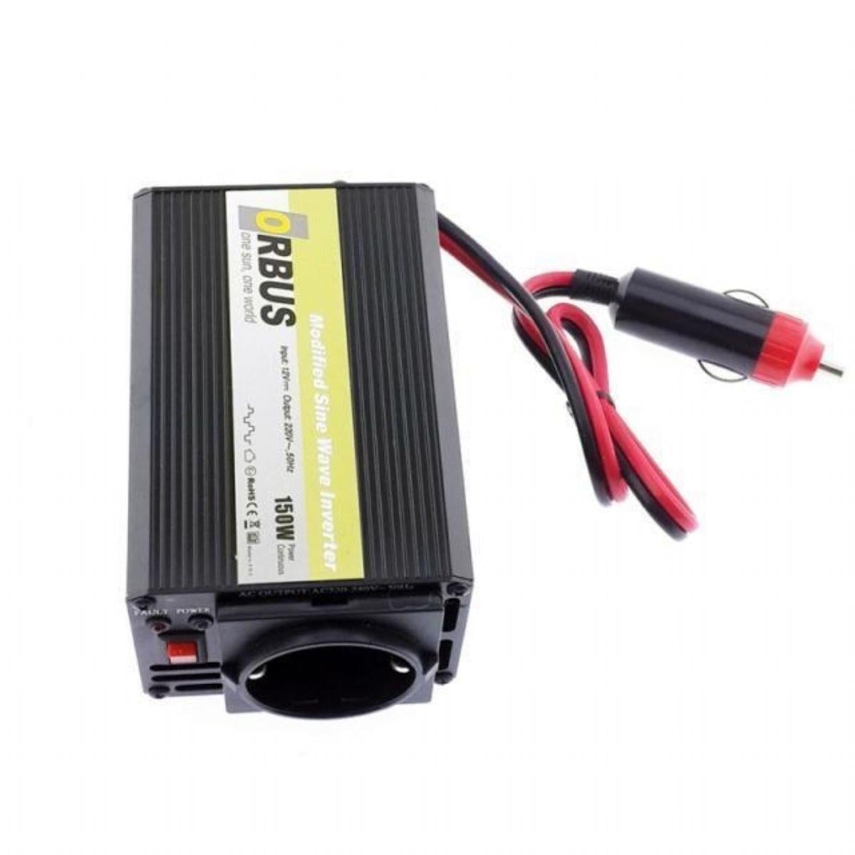 ORBUS 12V DC > 230V AC İNVERTER 150W (MODİFİYE) (USB ÇIKIŞLI-ÇAKMAK FİŞLİ)