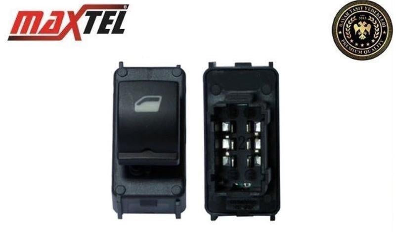 CAM ANAHTARI (TEKLİ-SİYAH SOKET) (6 FİŞ) (ON/ARKA-SAĞ/SOL) PEUGEOT 301-CITROEN C-ELYSEE