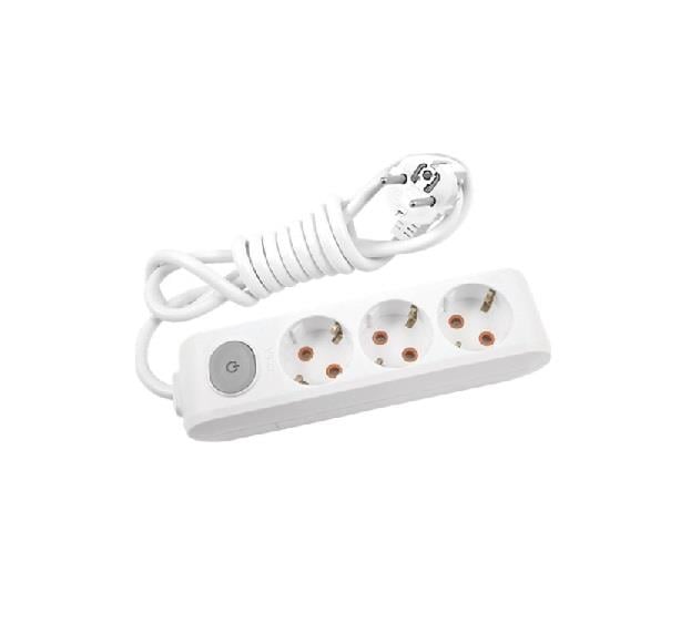 220V-240V 3'LÜ GRUP PRİZ (TOPRAKLI) (ANAHTARLI) 5 MT