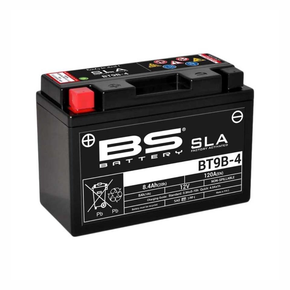 BS BATTERY 12V 8.4 AH MOTOSİKLET AKÜSÜ 120 A (151*71*107) (BT9B-4) (SLA)