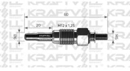 KRAFTVOLL 11V KIZDIRMA BUJİSİ KISA AUDI 80-SEAT IBIZA/TOLEDO-SKODA FELICIA-VOLVO-VW CADDY/GOLF