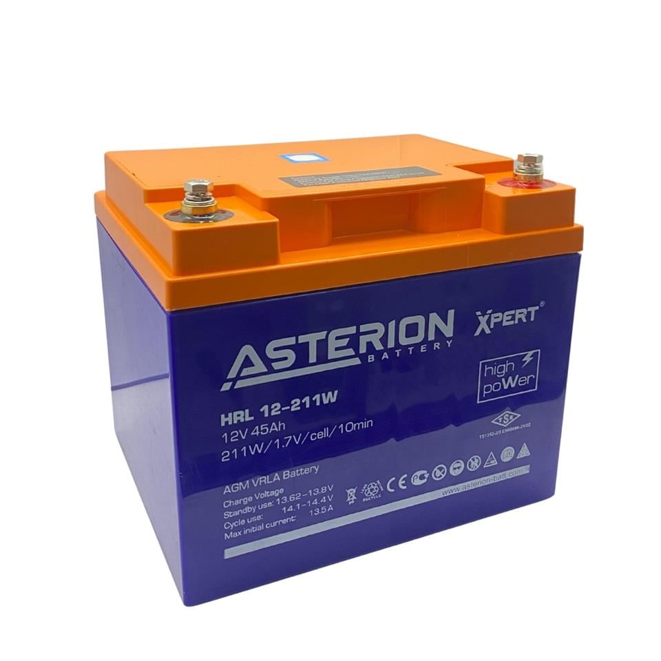 ASTERION 12V 45 AH ENGELLİ ARAÇ AKÜSÜ DEEP CYLE (198*166*170) (14,8 KG) TSE'Lİ