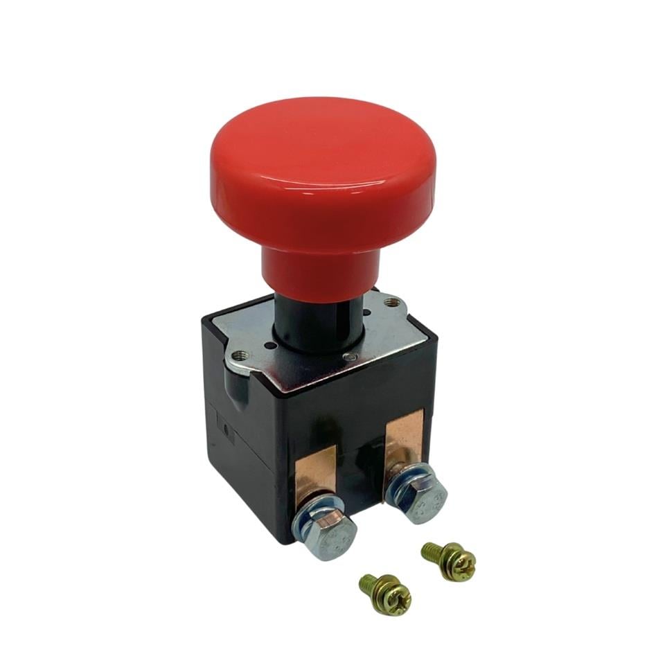 12V-48V ELEKTRİKLİ ACİL STOP BUTONU 125 A İTMELİ-ÇEKMELİ (DEVRE KESİCİ)