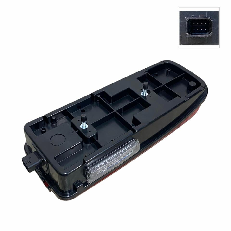 ÇERKEZ 12V-36V STOP LAMBASI LEDLİ PLAKALI (YAN SOKETLİ) EURO-6 DAF SOL