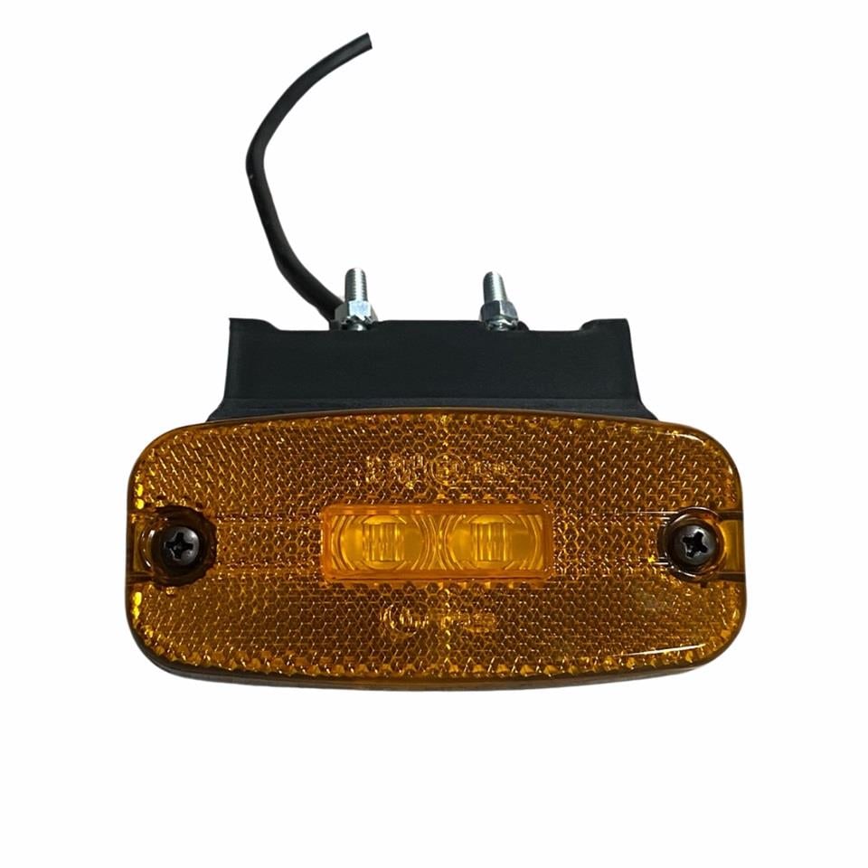 24V DORSE YAN SİNYAL LAMBA SİDE MARKER (3 LEDLİ) (DIŞA BAĞLANTI) (OVAL) (110*50 MM)