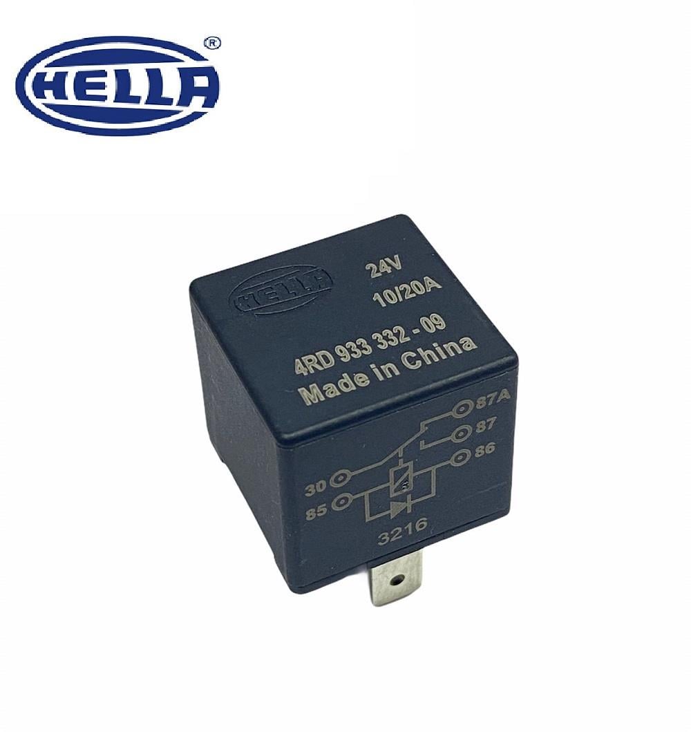 HELLA 24V RÖLE 5 UÇLU 10/20 A (DİYOTLU) (30-85-86-87-87a)