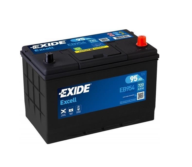 EXIDE 12V 95 AH AKÜ EXCELL 760 A (EN) (306*173*222) (YÜKSEK DÜZ)