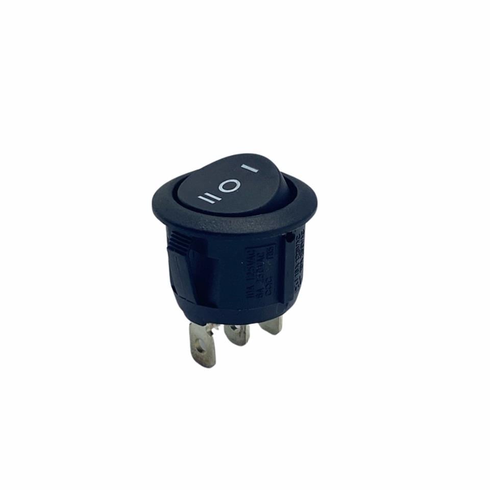 TUŞLU ANAHTAR YUVARLAK (20 MM) (3 FİŞ) (ON-OFF-ON)