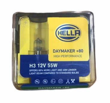 HELLA 12V H3 AMPUL 55W +%80 DAYMAKER 3500K (2 AD)