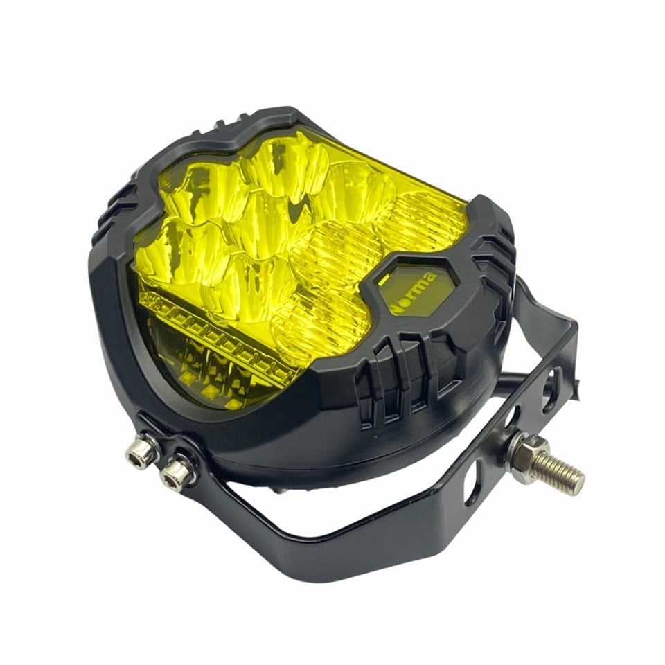 9V-32V LED LAMBA OFF-ROAD (9 LEDLİ) SARI (YUVARLAK) (163*167 MM)