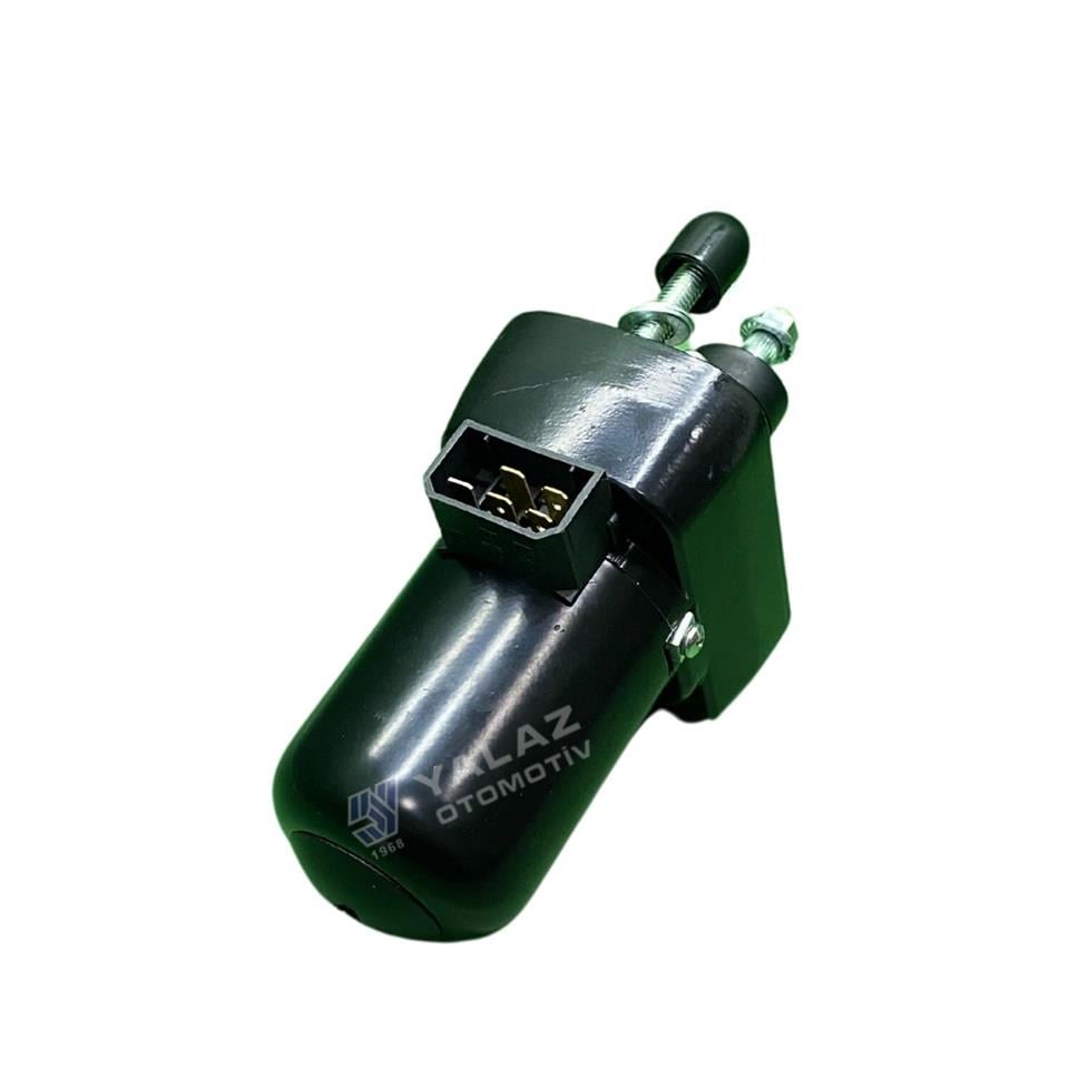 12V SİLECEK MOTORU TEK MİLLİ + SABİT MİL 90° KABİN (ANAHTARLI) (5 FİŞ)