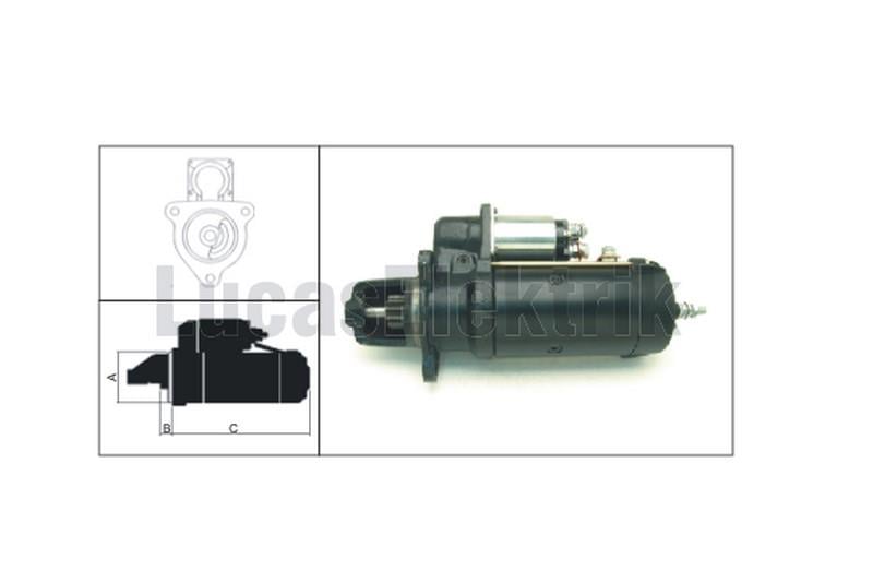 LUCAS 24V MARŞ MOTORU BOSCH TİPİ 11 DİŞ 6.7 KW SCANIA