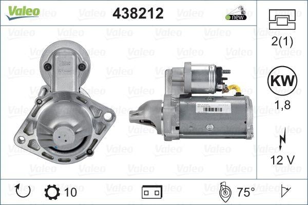 VALEO 12V MARŞ MOTORU 10 DİŞ 1.8 KW FIAT 1.3 MULTIJET/OPEL 1.3 CDTI