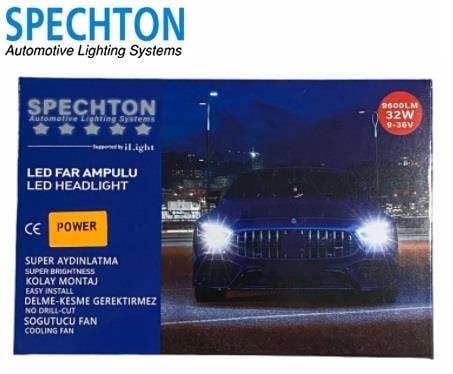 SPECHTON 9V-36V H4 CSP LED XENON FAR AMPUL SETİ 6500K 9600 LÜMEN CANBUS