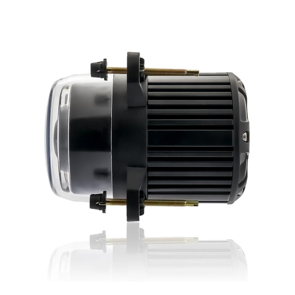 SANEL 12V-24V LED FAR MERCEKLİ (KISA HÜZME) (GÜNDÜZ SÜRÜŞ LEDLİ)(YUVARLAK 90*110 MM) 