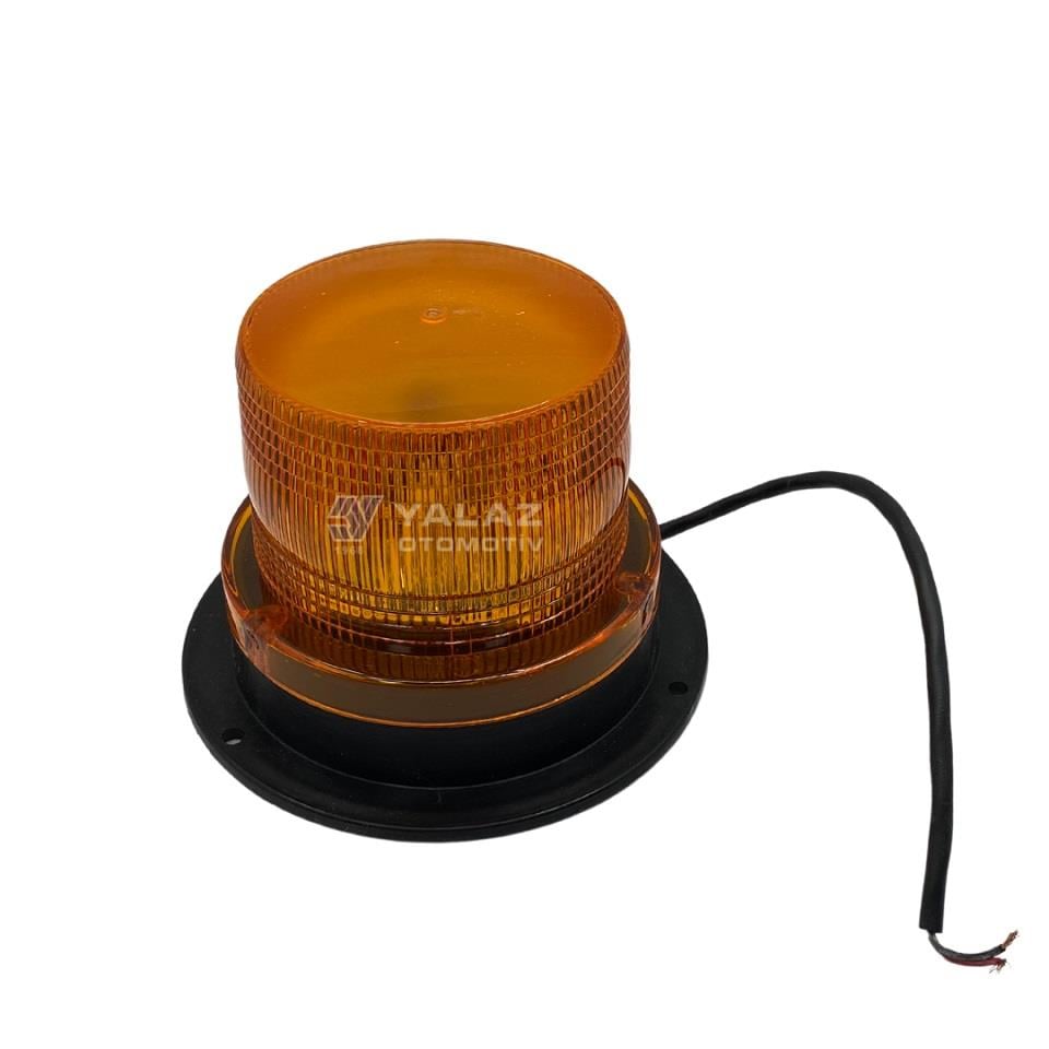 8V-110V ÇAKAR FLAŞ LAMBA LEDLİ KABLOLU SARI