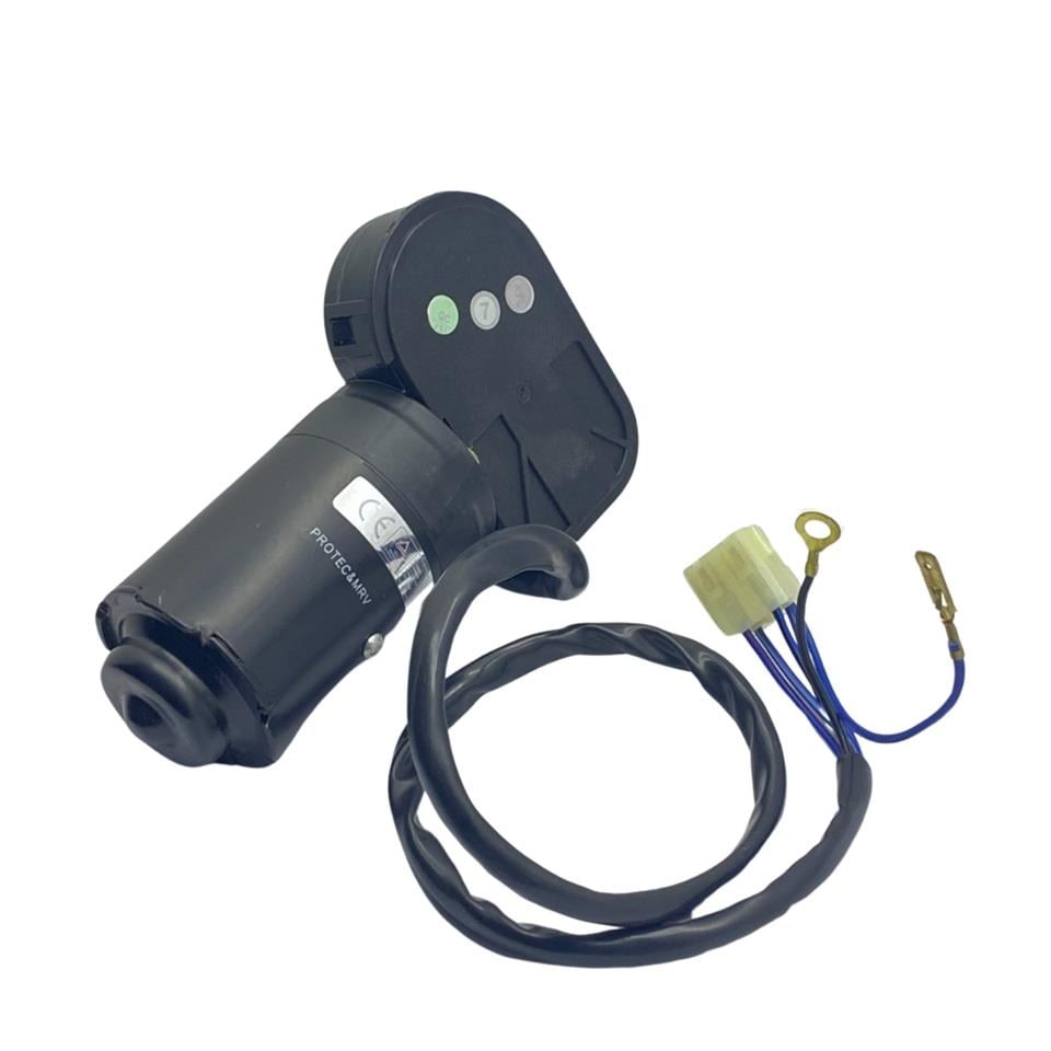 24V SİLECEK MOTORU TEK MİLLİ 90° KABİN