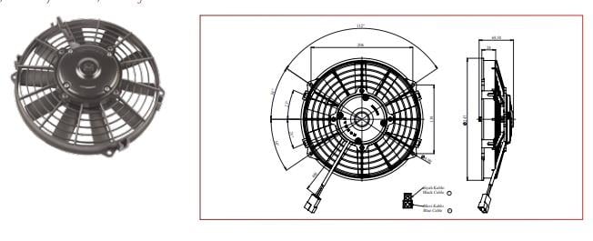 KORMAS 12V FAN MOTORU ÜFLEYİCİ AKSİYEL 9 