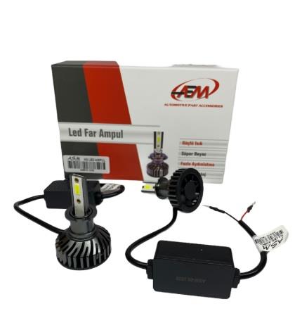 12V H3 DOB LED XENON FAR AMPUL SETİ 6000K 8000 LÜMEN