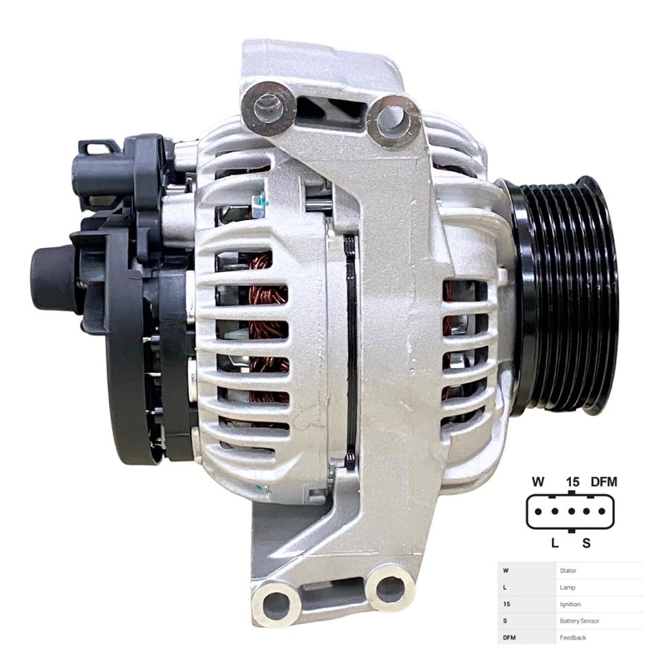 BOSCH 24V ALTERNATÖR DİNAMO 80A (W-L-15-S-DFM) DAF CF85/XF105 EURO5