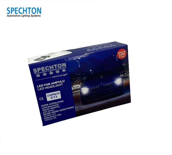 SPECHTON 9V-24V H1 CSP LED XENON FAR AMPUL SETİ 6000K 11600 LÜMEN 45W CANBUS