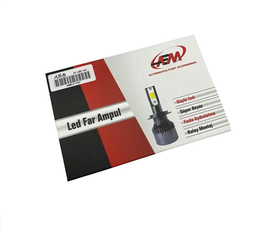 12V H7 CSP LED XENON FAR AMPUL SETİ 6000K 8000 LÜMEN