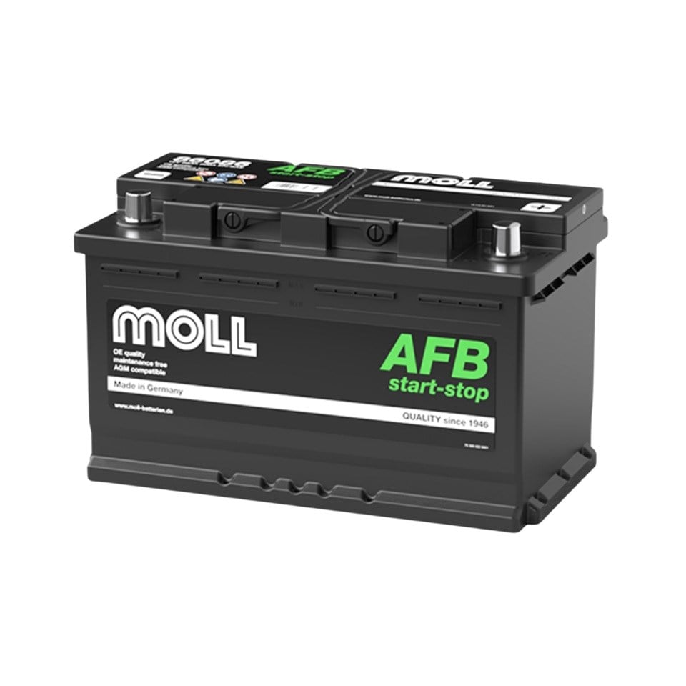 MOLL 12V 86 AH AKÜ AFB 800 A (EN) (EXTRA START-STOP) (315*175*190)
