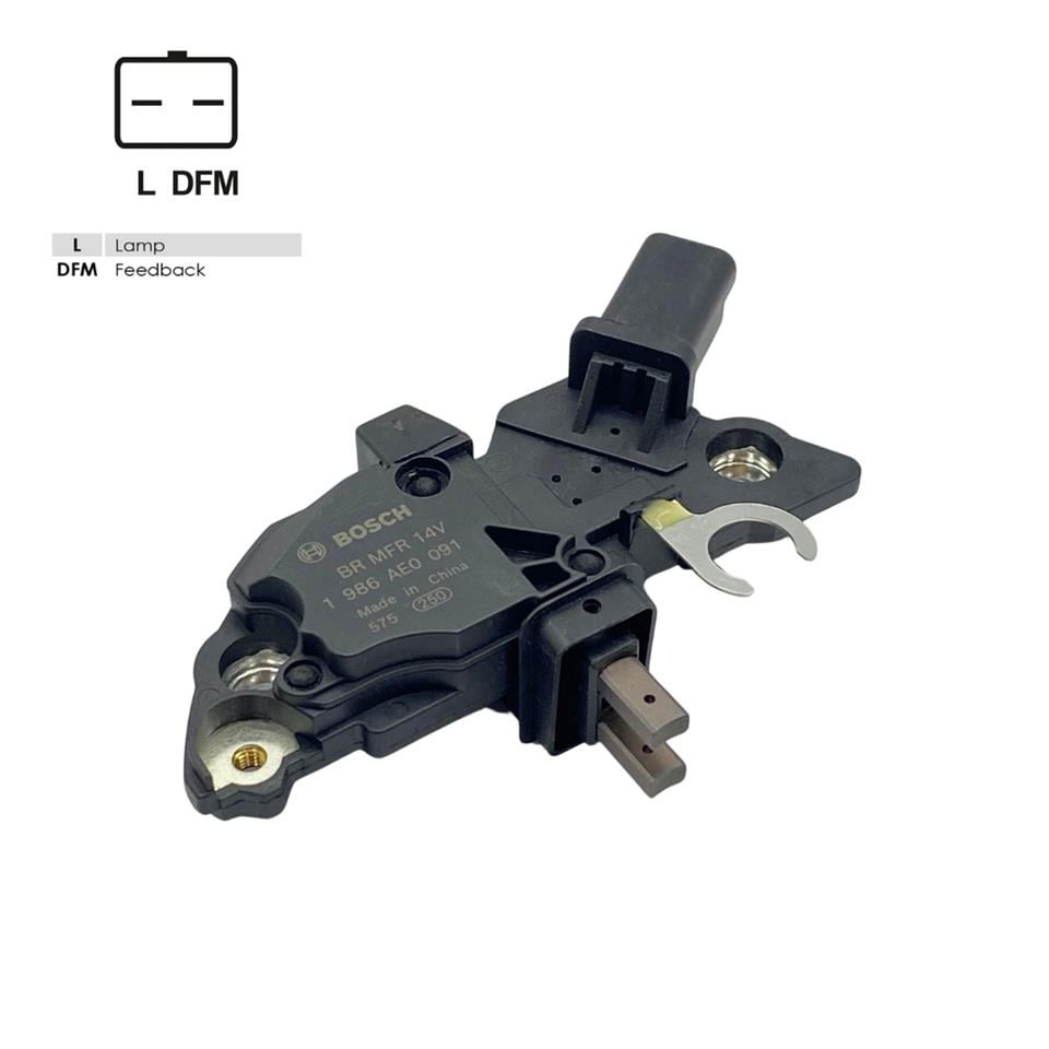 BOSCH 12V KÖMÜRLÜ KONJEKTÖR F00M (VALEO YAN SOKET) (L-DFM) CITROEN-PEUGEOT-FIAT-RENAULT