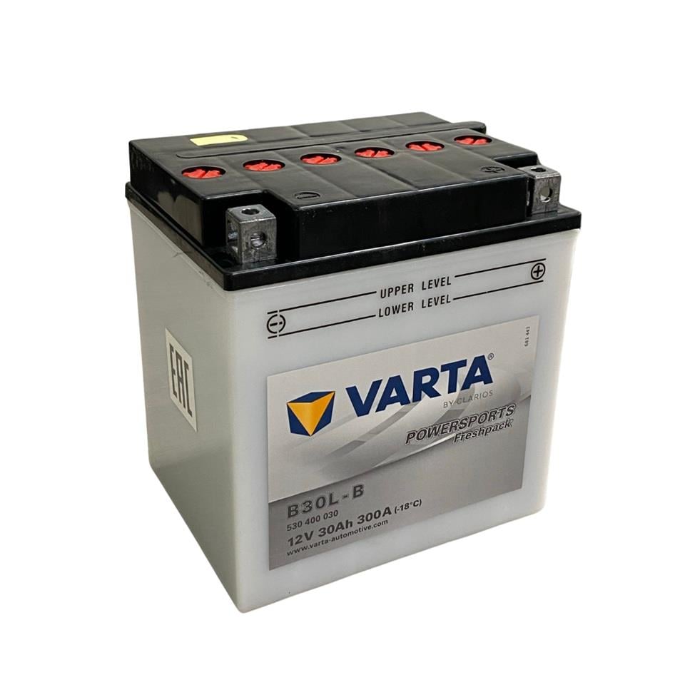 VARTA 12V 30 AH MOTOSİKLET AKÜSÜ 300 A (EN) (168*132*176) (B30L-B) (YB30L-B)