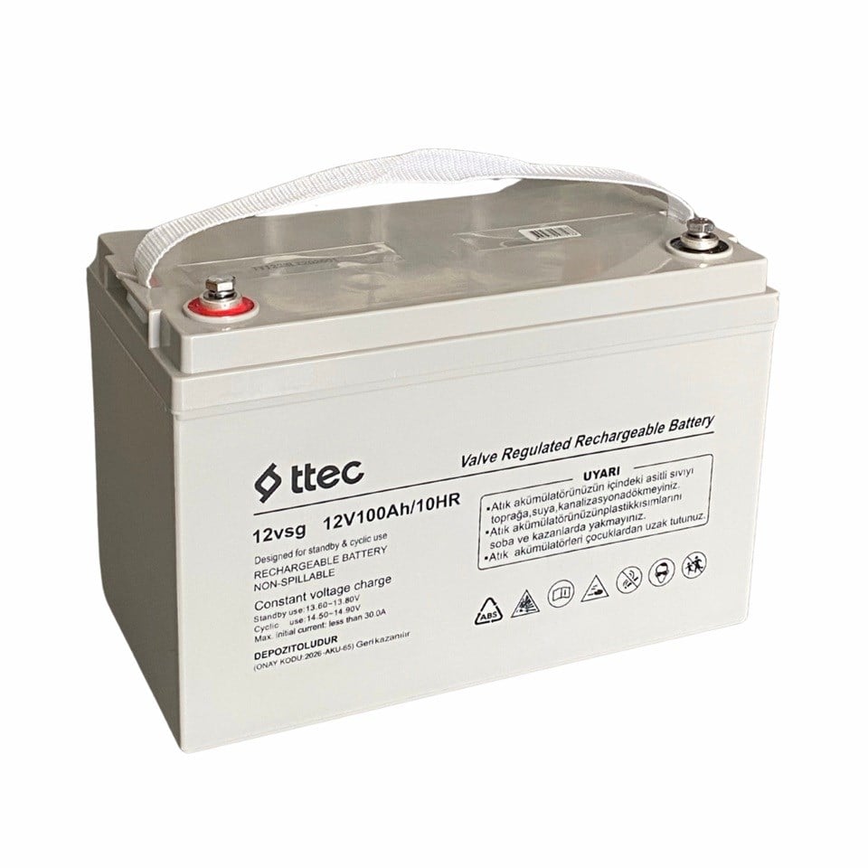 TTEC 12V 100 AH JEL AKÜ 10 HR (332*175*219) (28.3 KG)