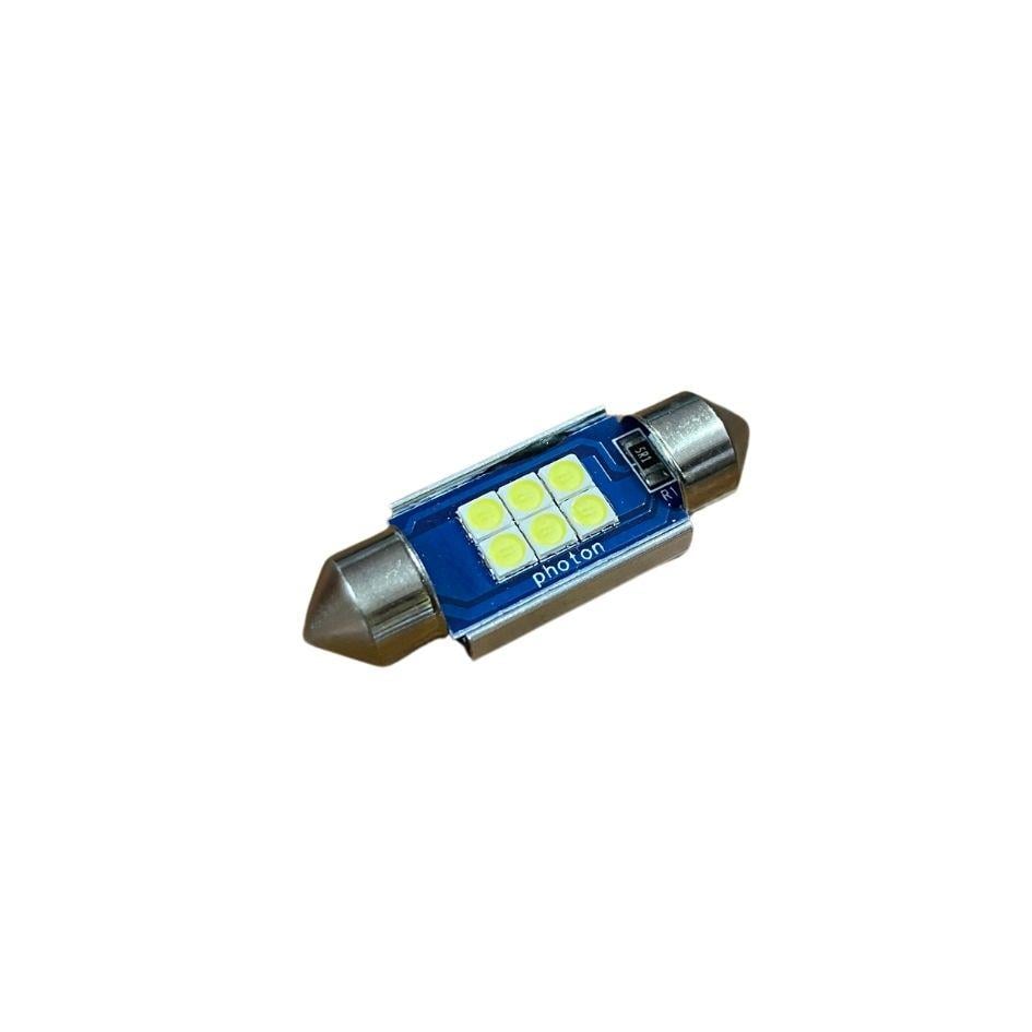 PHOTON 12V SOFİT AMPUL 6 LEDLİ BEYAZ 6000K CAN BUS (36 MM) (1 AD)