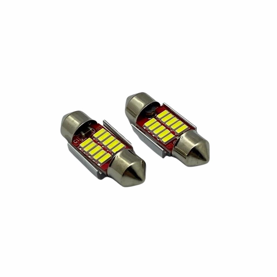 12V-24V SOFİT AMPUL 10 LEDLİ BEYAZ CANBUS 31 MM (2 AD)