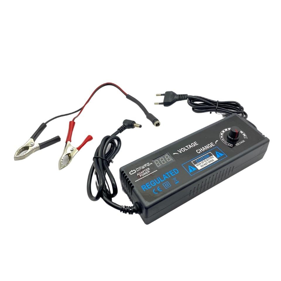 3V-12V ŞARJ REDRESÖRÜ (AKÜ ŞARJ CİHAZI) (10 A) **(MAXIMUM %15 ÜZERİNDE VOLT AYARLANIP ŞARJ EDİLMELİ)