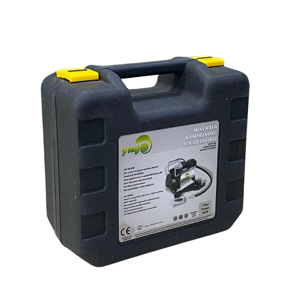 12V LASTİK ŞİŞİRME HAVA KOMPRESÖRÜ METAl  PİSTONLU 150 psi (TAMİR KİTLİ)