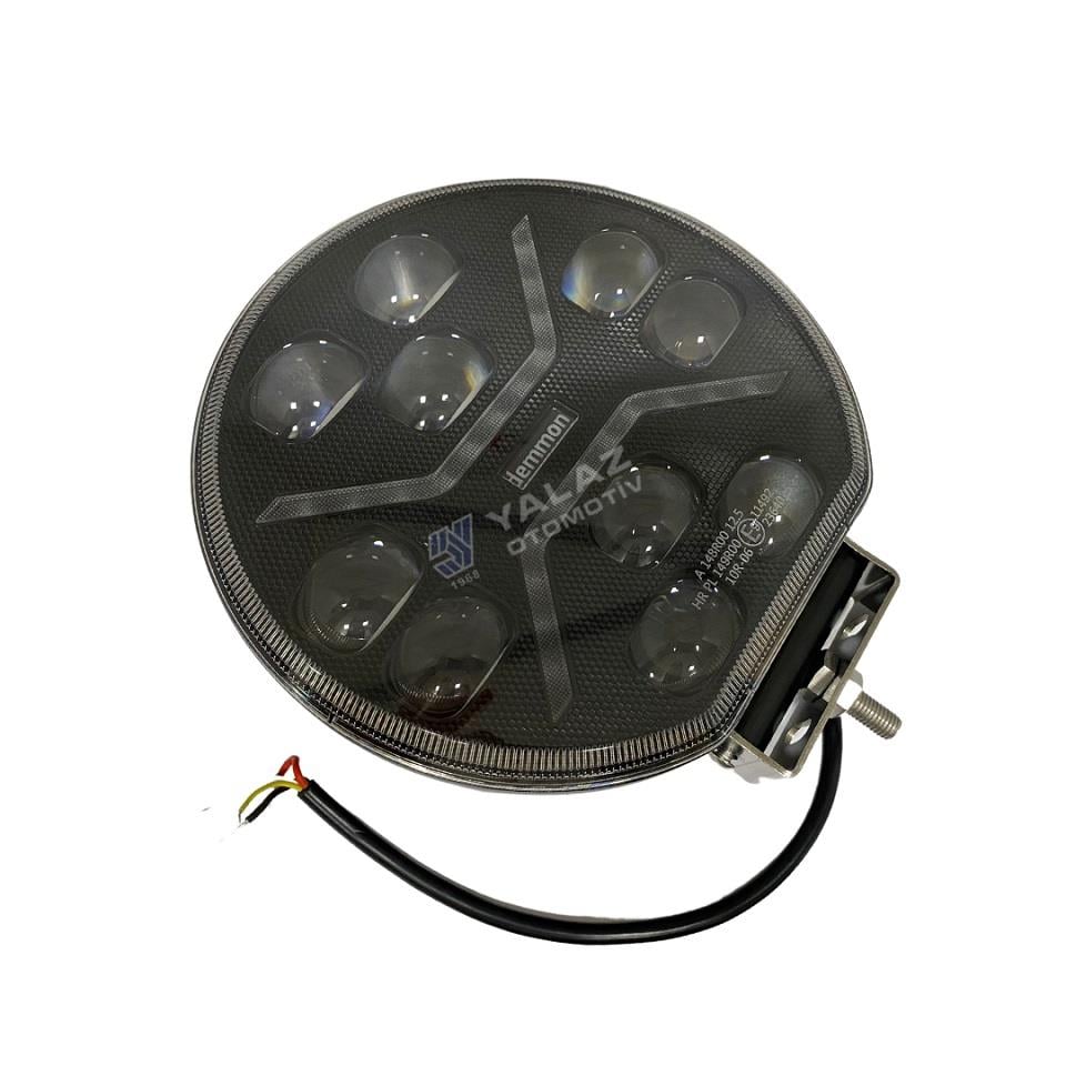 9V-32V LED LAMBA OFF-ROAD YUVARLAK (SİYAH) RALLYE 3000 SARI-BEYAZ (220 MM)