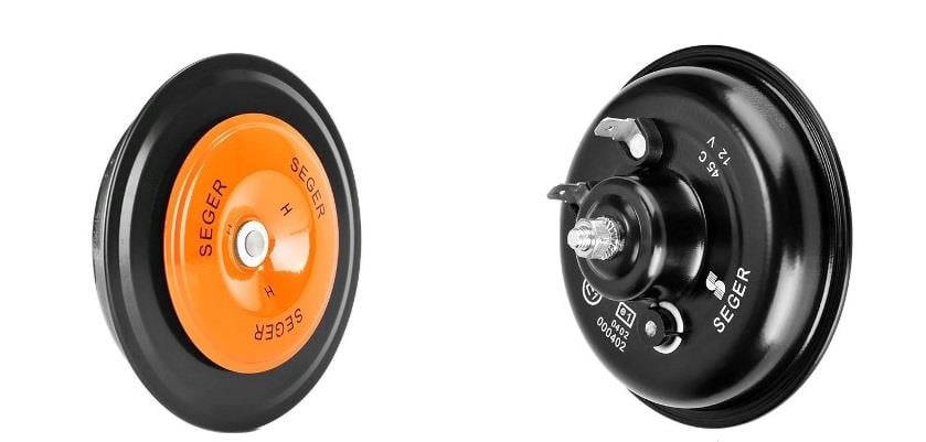 SEGER 12V DİDİT KORNA 435 HZ İNCE SES KIRMIZI (BÜYÜK BOY) (106 MM)