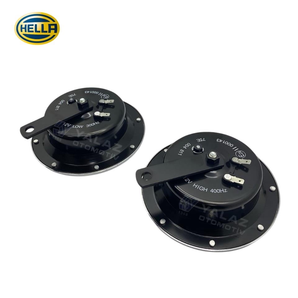 HELLA 12V DİDİT KORNA SÜPERTON 300/400 HZ (KROM) (TAKIM)