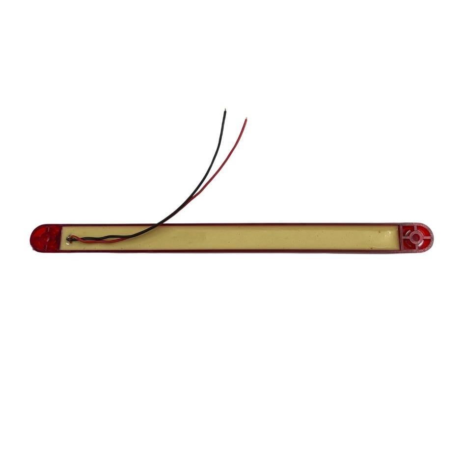 12V-24V PARMAK LAMBA 15-LEDLİ KIRMIZI (240*17 MM)
